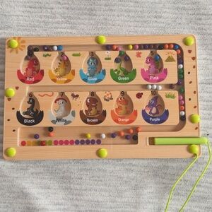 Magnetic Color & Number Maze Toy